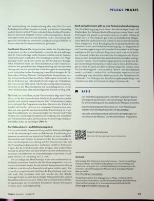 Vorschauseite 3: In der Pädiatrie: Berufseinsteigende stärken