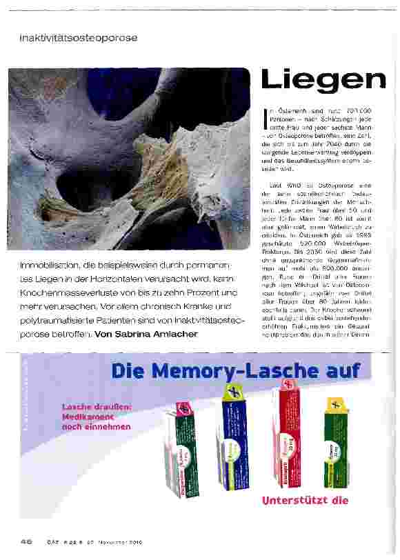 Vorschauseite 1: Liegen schafft Leiden