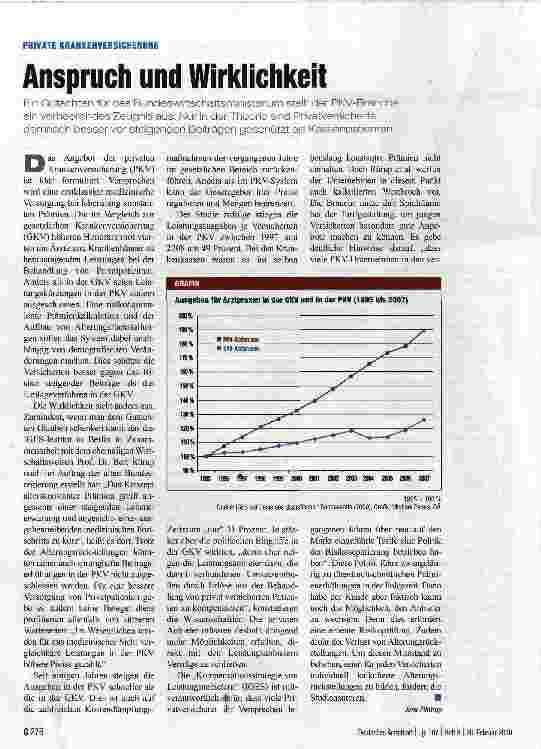 Vorschauseite 1: Anspruch und Wirklichkeit