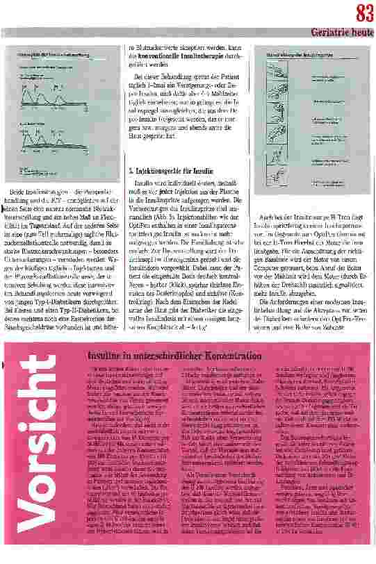 Vorschauseite 2: Neue Injektionsgeräte: Hilfe oder eine zusätzliche Gefährdung? Insulin-Pens werden unterschiedlich beurteilt
