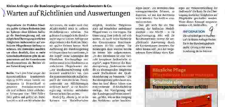 Vorschauseite 1: Warten auf Richtlinien und Auswertungen