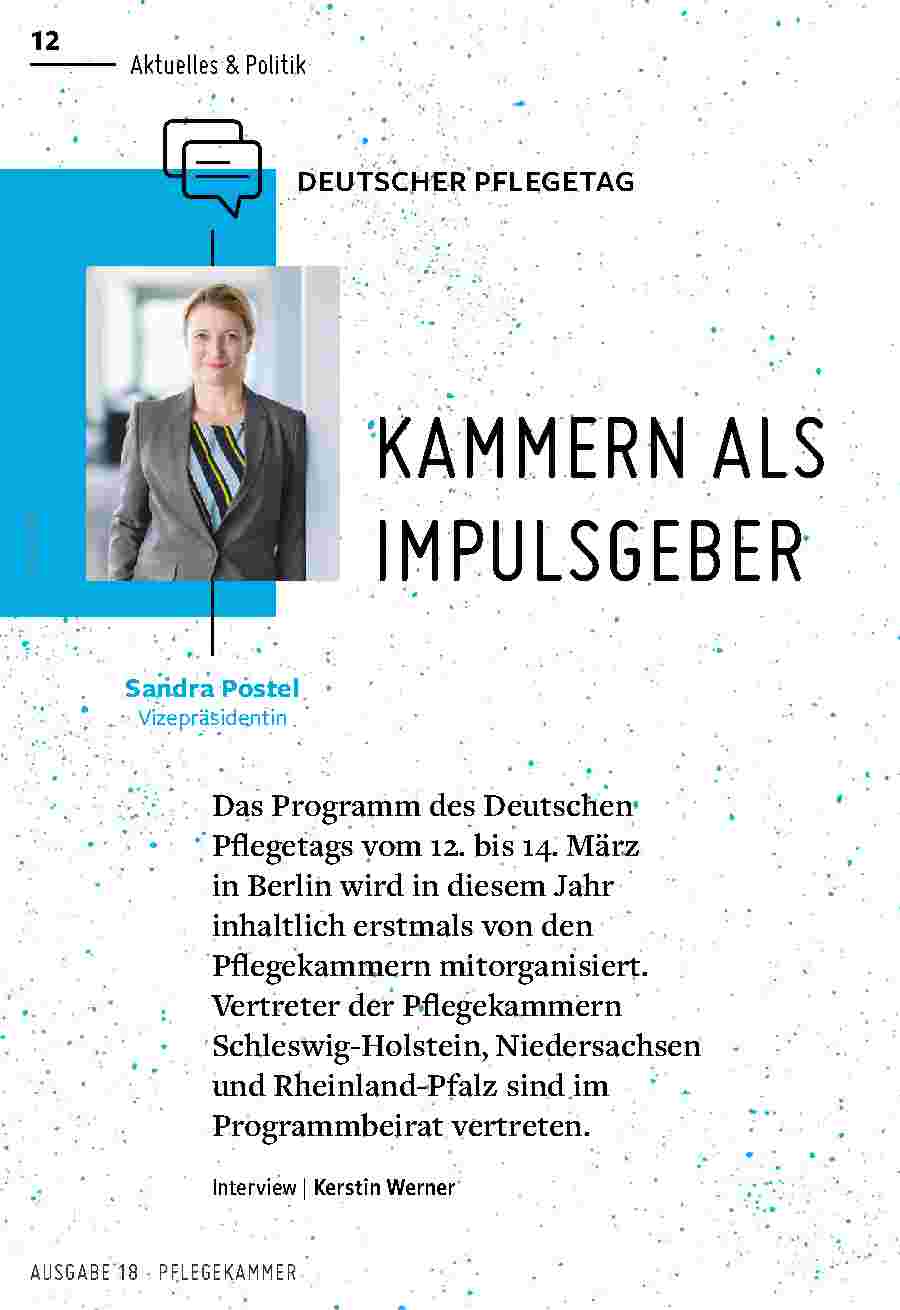 Vorschauseite 1: KAMMERN ALS IMPULSGEBER