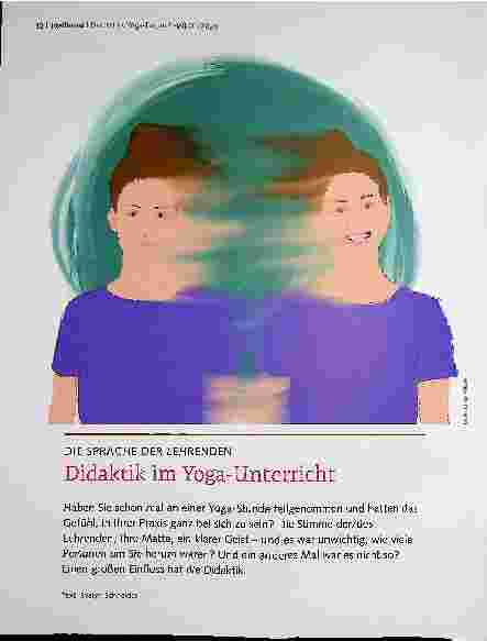 Vorschauseite 1: DIE SPRACHE DER LEHRENDEN Didaktik im Yoga-Unterricht