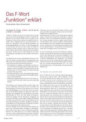 Vorschauseite 2: F-Words? – F-Words! Teilhabe-Orientierung in der Sozialpädiatrie
