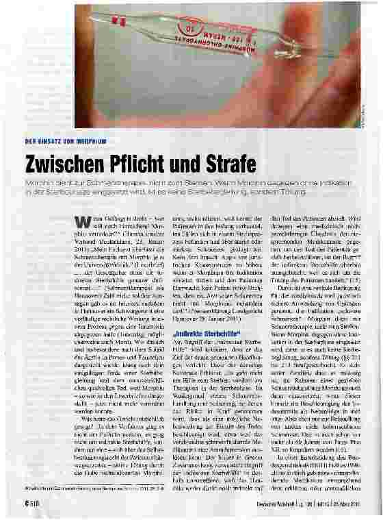Vorschauseite 1: Zwischen Pflicht und Strafe