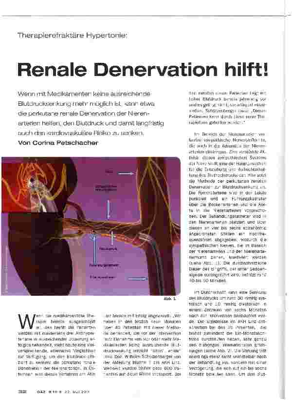 Vorschauseite 1: Renale Denervation hilft!