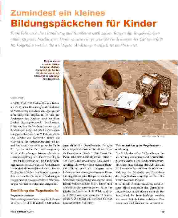 Vorschauseite 1: Zumindest ein kleines Bildungspäckchen für Kinder