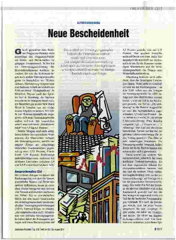 Vorschauseite 1: Neue Bescheidenheit