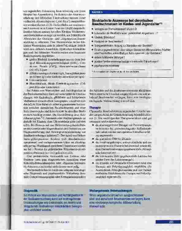 Vorschauseite 5: Chronische Bauchschmerzen bei Kindern und Jugendlichen