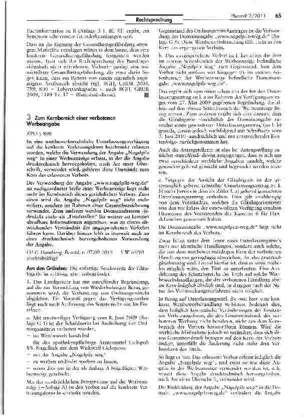 Vorschauseite 3: Werbung für ein nicht verschreibungspflichtiges Arzneimittel mit GewinnspielUWG § 4 Nr. 11; HWG §711