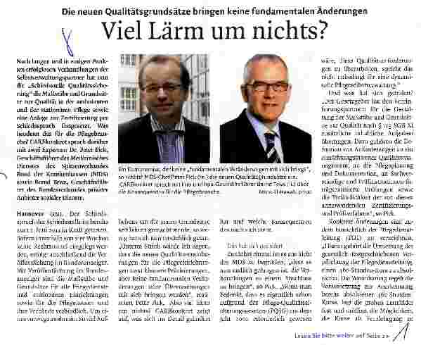 Vorschauseite 1: Viel Lärm um nichts?
