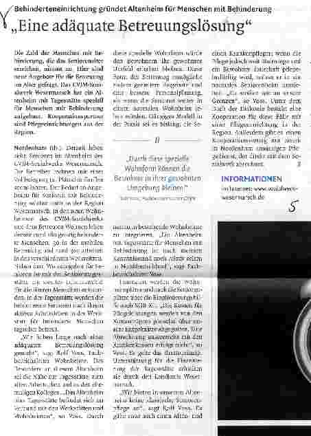 Vorschauseite 1: Eine adäquate Betreuungslösung