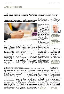 Vorschauseite 1: Die neue generalistische Ausbildung ist deutlich teurer.