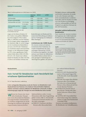 Vorschauseite 1: Kein Vorteil für Betablocker nach Herzinfarkt bei erhaltener Ejektionsfraktion