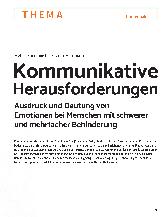 Vorschauseite 2: Kommunikative Herausforderungen: Ausdruck und Deutung von Emotionen bei Menschen mit schwerer und mehrfacher Behinderung