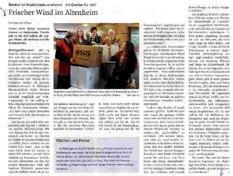 Vorschauseite 1: Frischer Wind im Altenheim