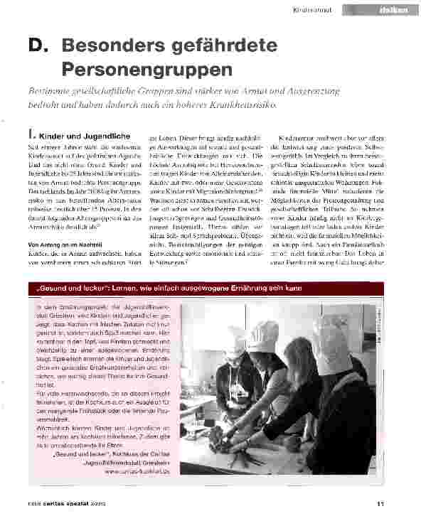 Vorschauseite 1: D. Besonders gefährdete Personengruppen