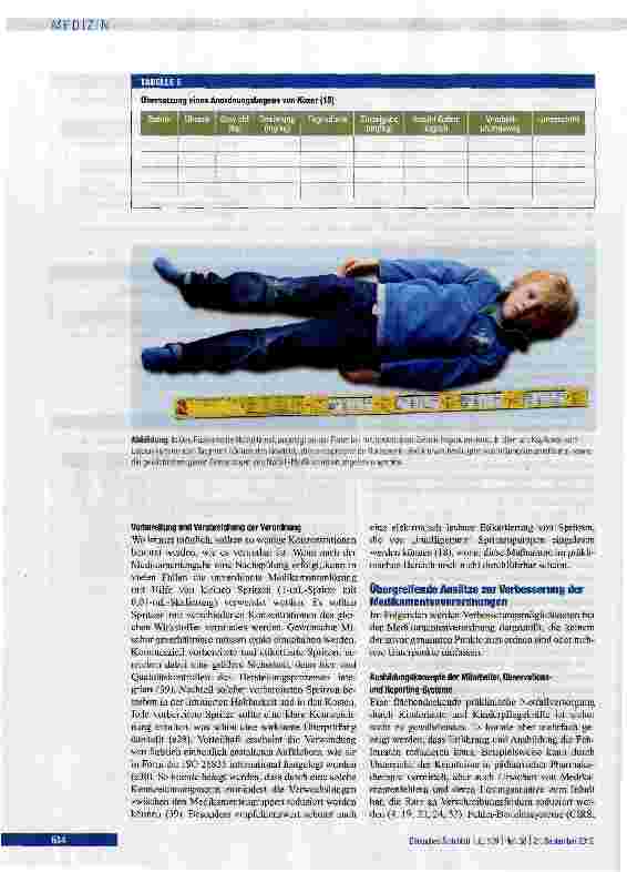 Vorschauseite 6: Medikamentenfehler bei Kindernotfällen