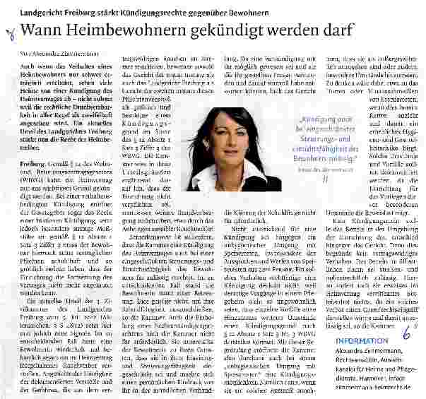 Vorschauseite 1: Wann Heimbewohnern gekündigt werden darf