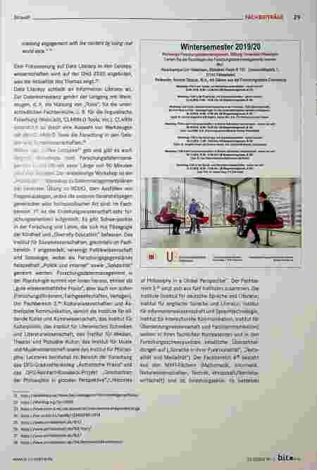 Vorschauseite 4: Generisches, fächerspezifisches und disziplinübergreifendes Forschungsdatenmanagement. Beispiel: FDM der Stiftung Universität Hildesheim (UB Hildesheim).