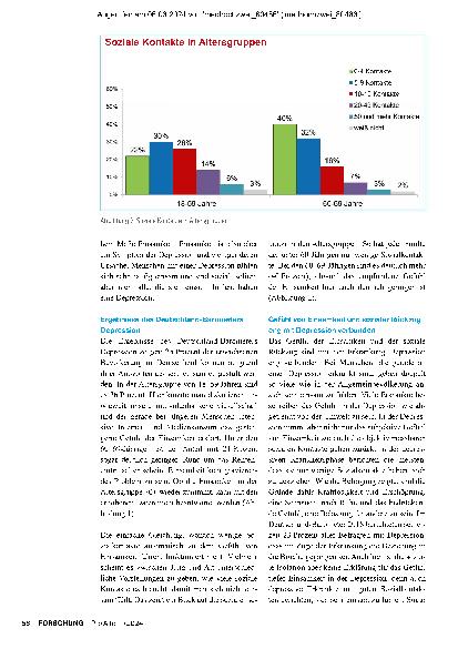 Vorschauseite 3: Einsamkeit und Depression im Alter