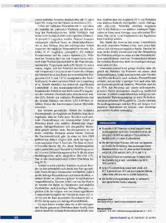 Vorschauseite 6: Ergebnisse der radikalen Prostatektomie beim neu diagnostizierten Prostatakarzinom