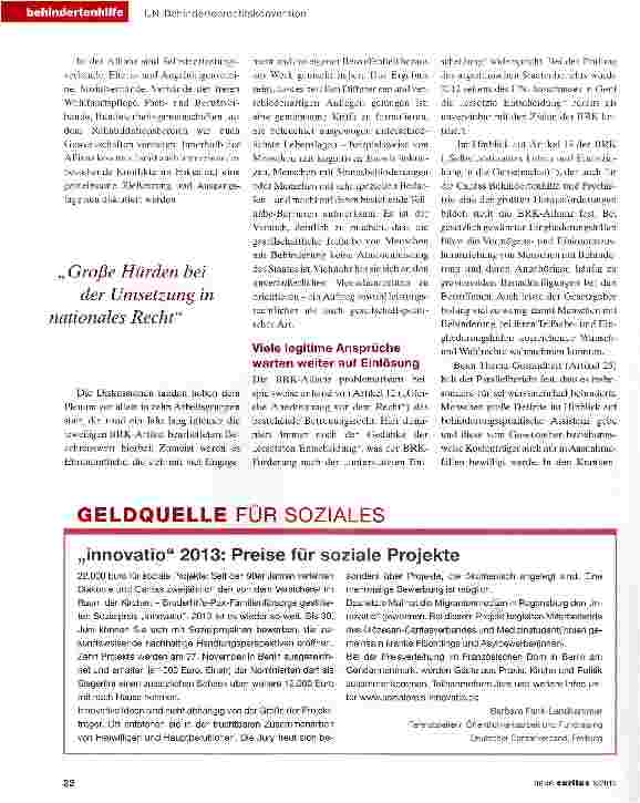 Vorschauseite 3: Parallelbericht der Zivilgesellschaft kündet von Enttäuschung