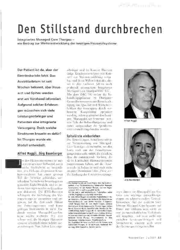 Vorschauseite 1: Den Stillstand durchbrechen