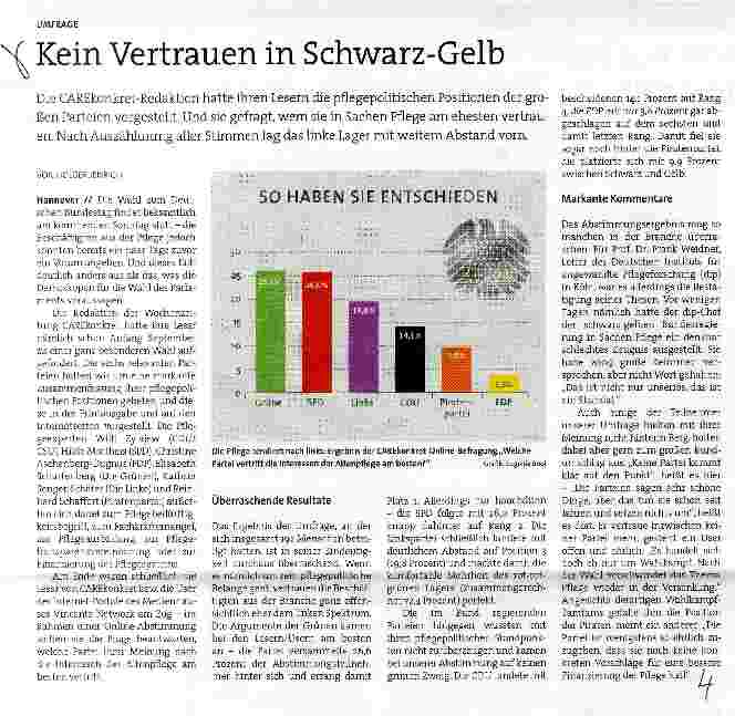 Vorschauseite 1: Kein Vertrauen in Schwarz-Gelb