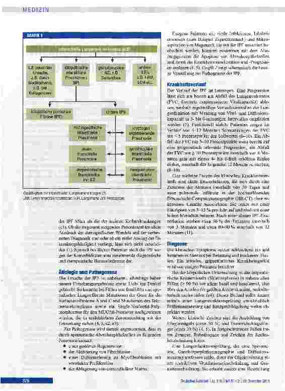 Vorschauseite 2: Diagnostik und Therapiemöglichkeiten bei idiopathischer Lungenfibrose