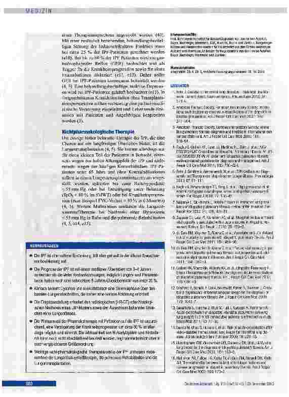 Vorschauseite 6: Diagnostik und Therapiemöglichkeiten bei idiopathischer Lungenfibrose