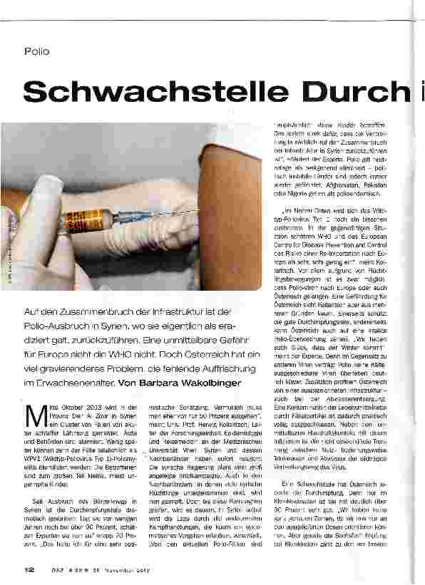 Vorschauseite 1: Schwachstelle Durch Impfung
