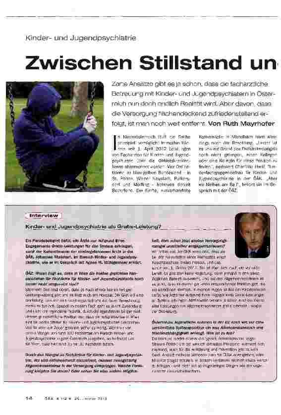 Vorschauseite 1: Zwischen Stillstand und Hoffnung