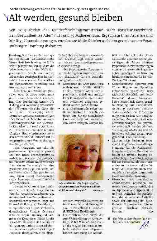 Vorschauseite 1: Alt werden, gesund bleiben