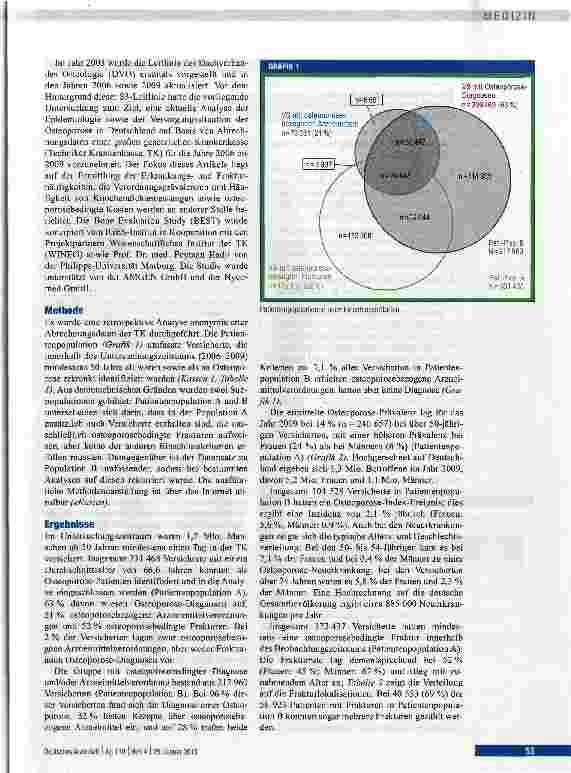 Vorschauseite 2: Epidemiologie der Osteoporose: Bone Evaluation Study