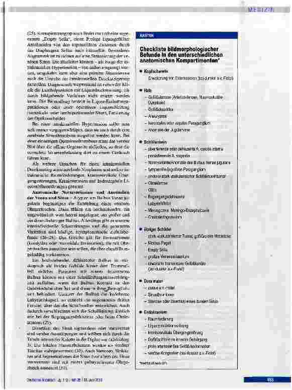 Vorschauseite 5: Leitsymptom pulssynchrones Ohrgeräusch