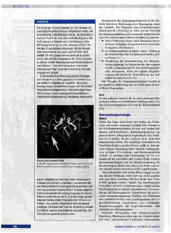 Vorschauseite 6: Leitsymptom pulssynchrones Ohrgeräusch