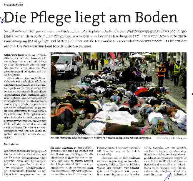 Vorschauseite 1: Die Pflege liegt am Boden