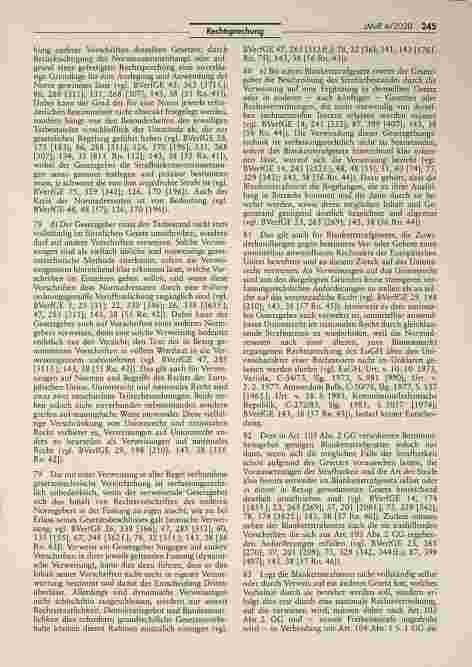 Vorschauseite 6: Verfassungsmäßigkeit der Blankettstrafvorschrift im Lebensmittelund Futtermittelgesetzbuch