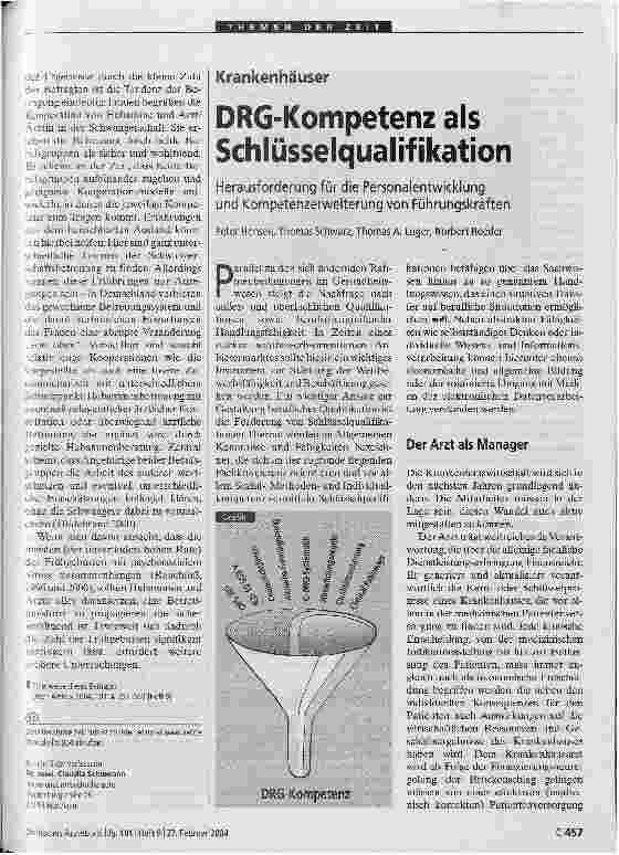 Vorschauseite 1: DRG-Kompetenz als Schlüsselqualifikation