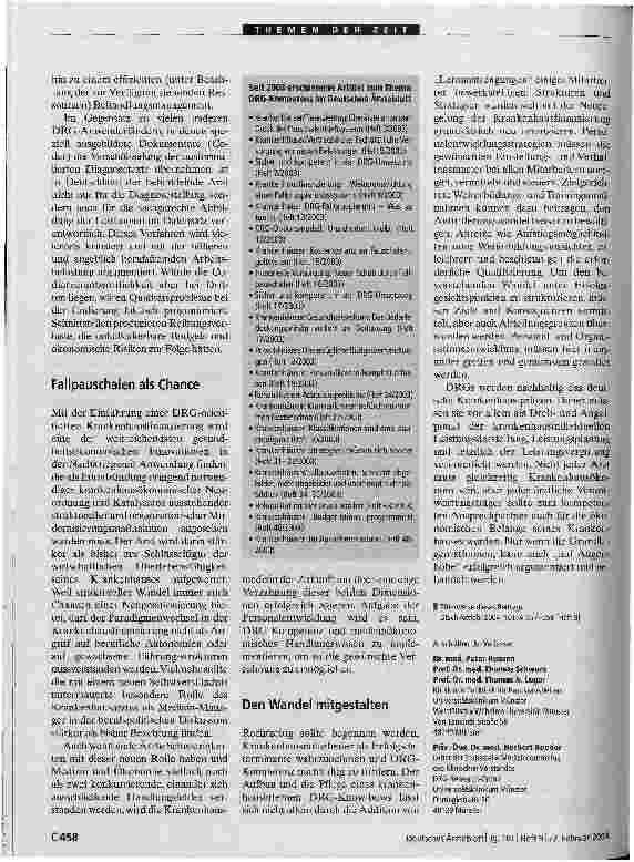 Vorschauseite 2: DRG-Kompetenz als Schlüsselqualifikation