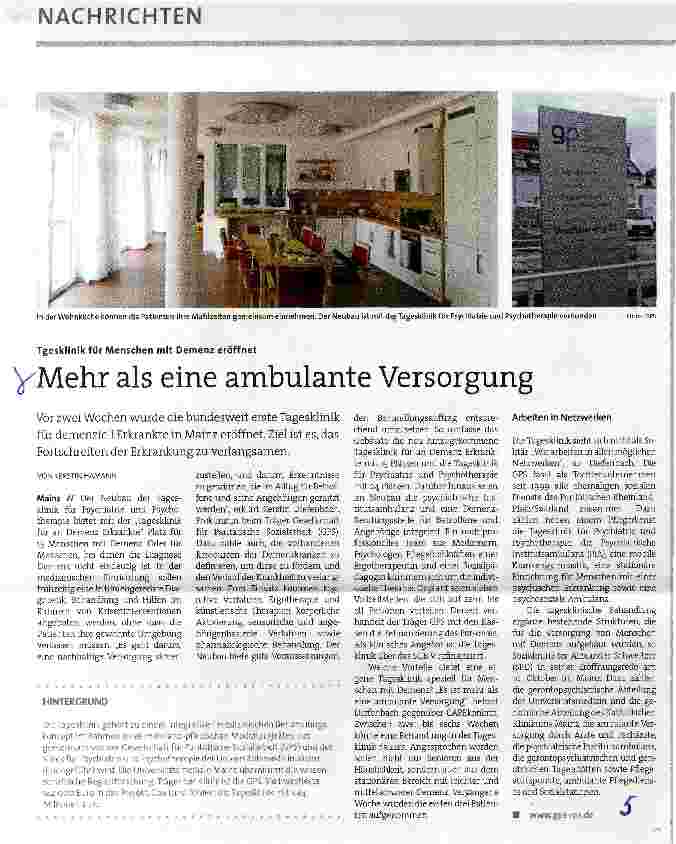 Vorschauseite 1: Mehr als eine ambulante Versorgung