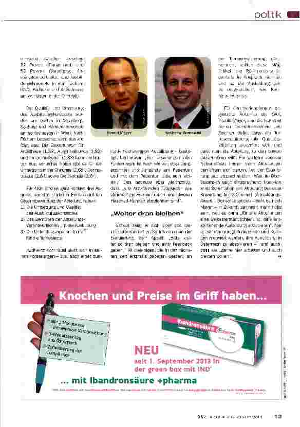 Vorschauseite 2: Turnus-Evaluierung - „Nicht mehr wegzudenken