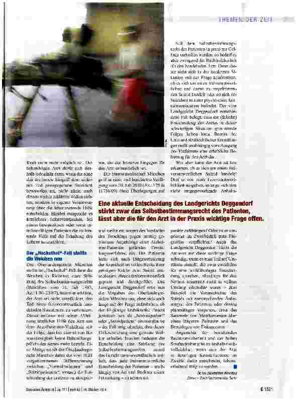 Vorschauseite 2: Im Zweifel das Leben erhalten