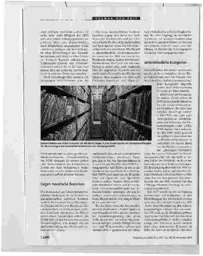 Vorschauseite 3: Ärzte als inoffizielle Mitarbeiter. Im Dienste der DDR-Staatssicherheit