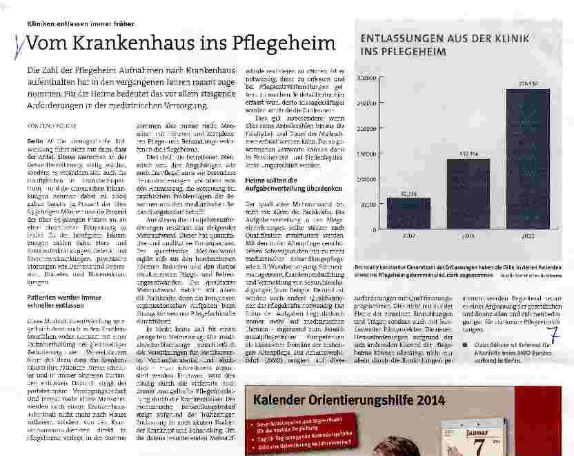 Vorschauseite 1: Vom Krankenhaus ins Pflegeheim