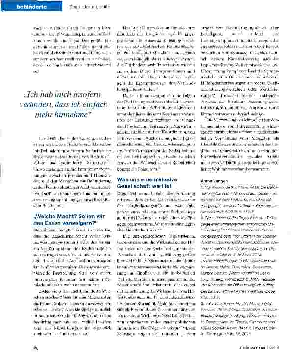 Vorschauseite 3: Machtpoker geht auf Kosten der Behinderten