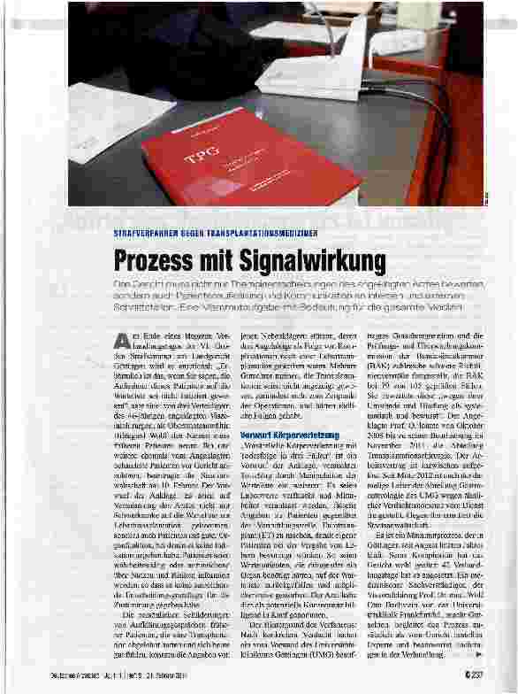 Vorschauseite 1: Prozess mit Signalwirkung