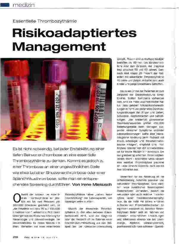 Vorschauseite 1: Risikoadaptiertes Management