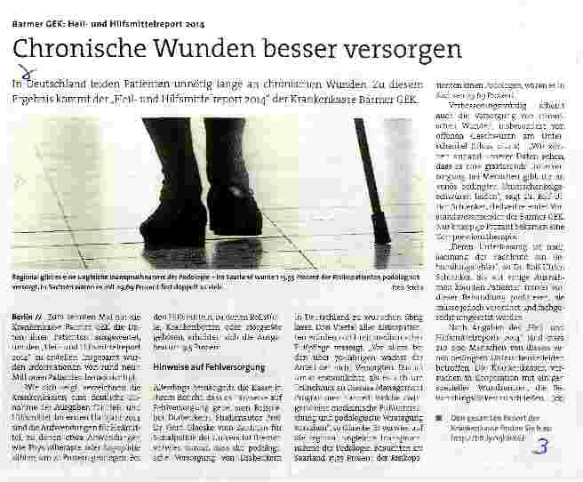 Vorschauseite 1: Chronische Wunden besser versorgen